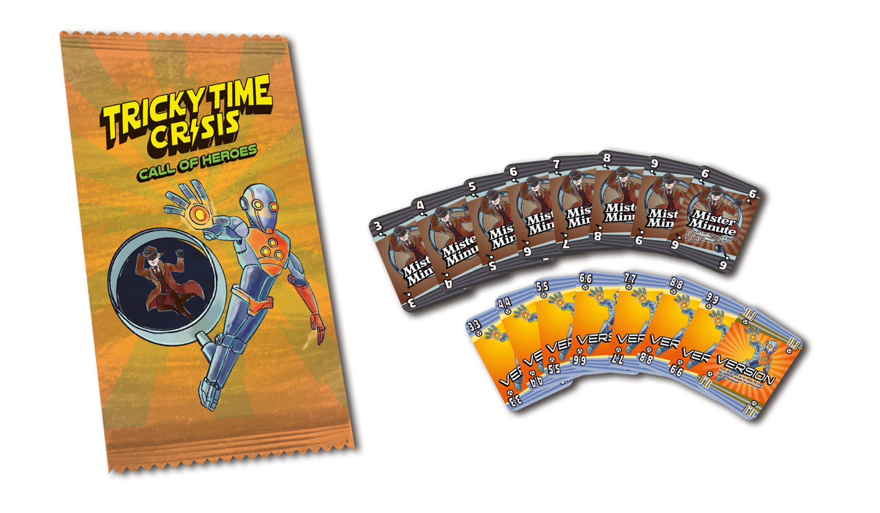 Tricky Time Crisis board game box, 3D view